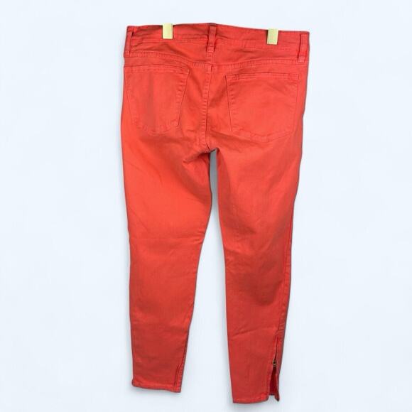 J. Crew Toothpick Skinny Ankle Jeans Womens Size 6 Coral - Picture 2 of 5